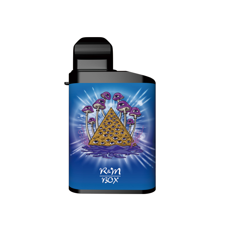 R&M Box Puff Flow Vape Disposable | 11 ml e-liquide | 5% de nicotine | Distributeur