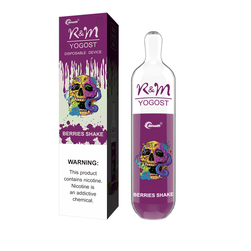 R&M YOGOST Barbe à Papa|3500 Bouffées|Grossiste Vape Jetable|Distributeur