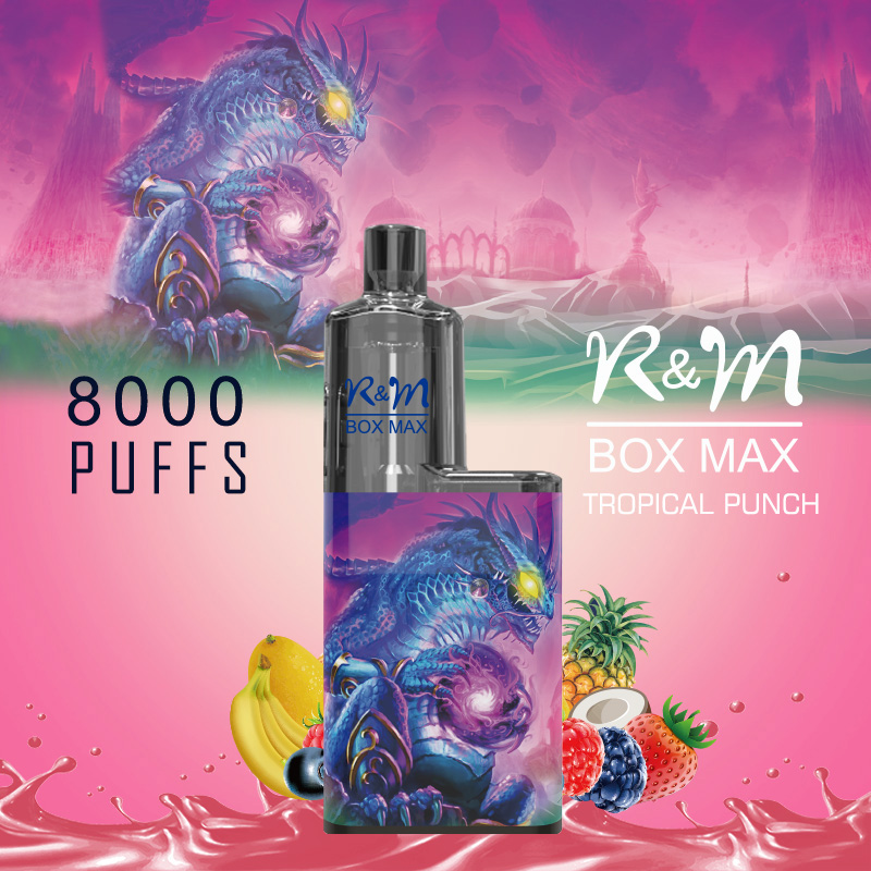 R&M Box Max China OEM LOGO RECHARGBLE RGB