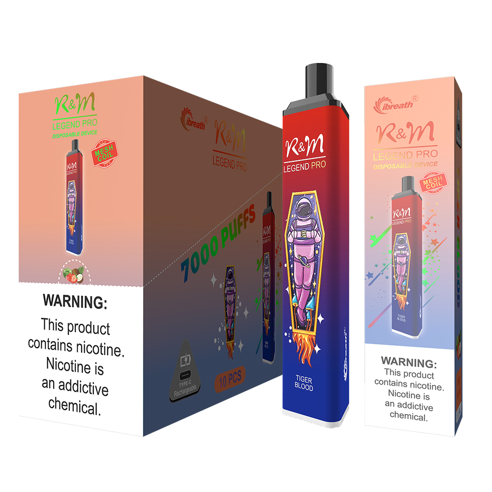 R&M Legend Pro Australie Original 7000 Puffs Flavour jetable Vape