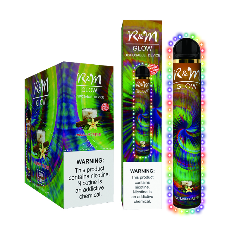 R&M Glow 2800 Puffs Plus Bang E-cigarette 