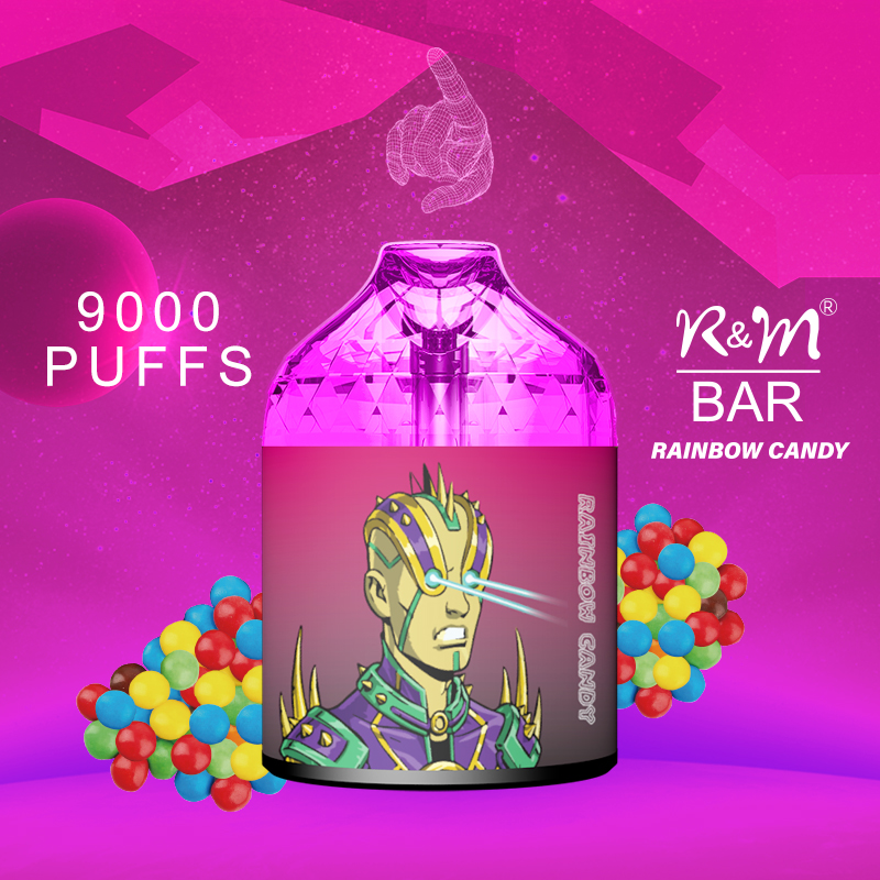Prêt à expédier pas cher prix USA UK VENTE HOT 5% SALT Nicotine 9000puffs LED Light Disposable Vape Ecigarette 