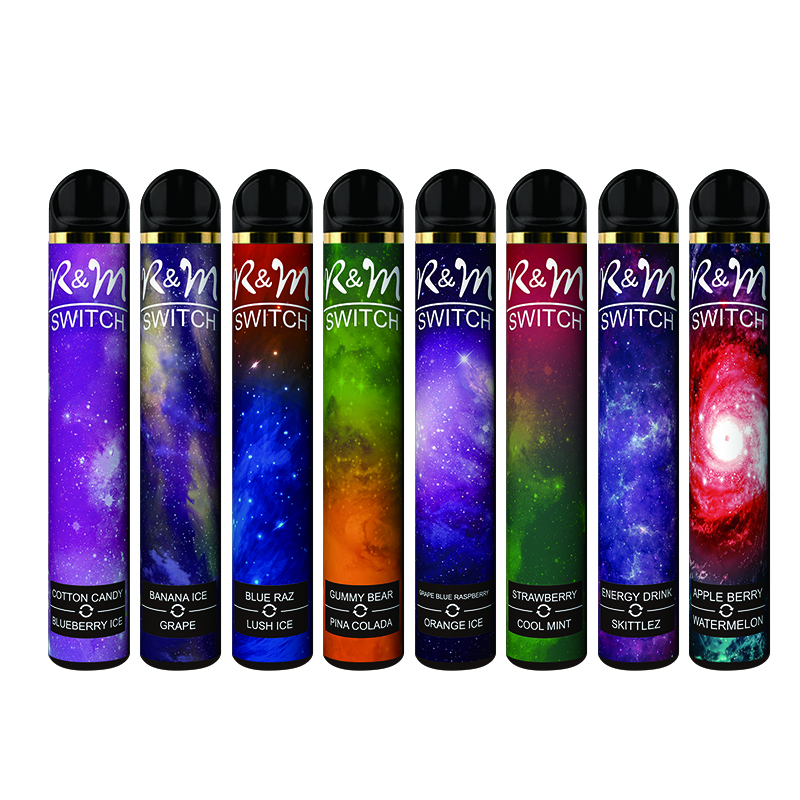 Interrupteur R&M (Double saveurs) 2000 Puffs 6% Dispositif jetable de la vape de nicotine 