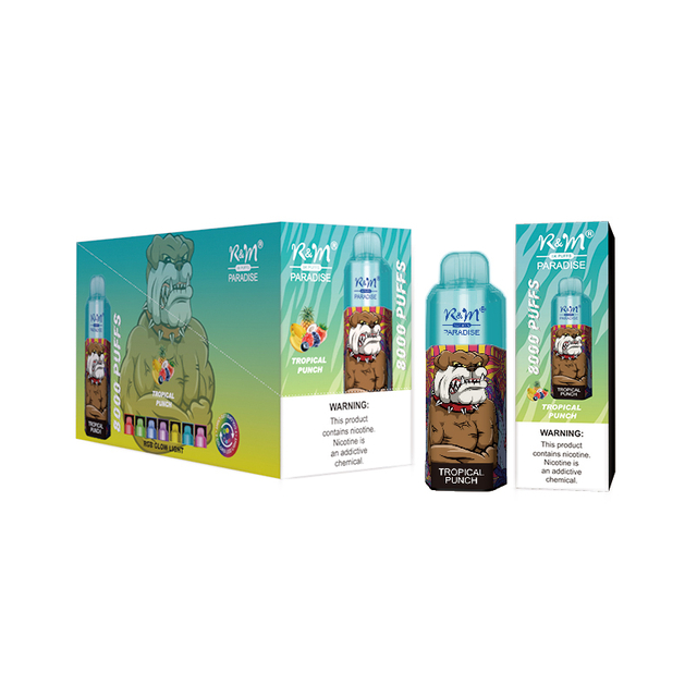 Nouvelle arrivée 8000puffs à l'huile-bobine séparée 2% 5% Salt Nicotine Randm Paradise Tornado Elf Bar Elux Bang Vape Vape Vape Wholesale